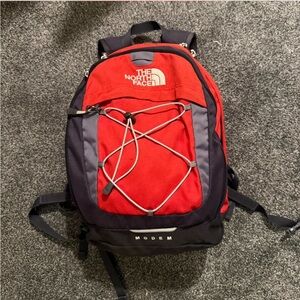 The North Face Men's Backpack in Red and Black